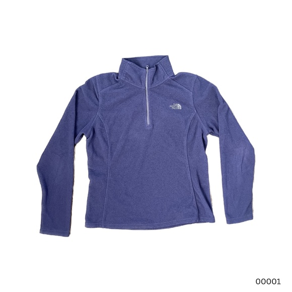 The North Face Quarter Zip Lightweight Fleece (Women's) (M) (Eggplant) - Picture 1 of 3